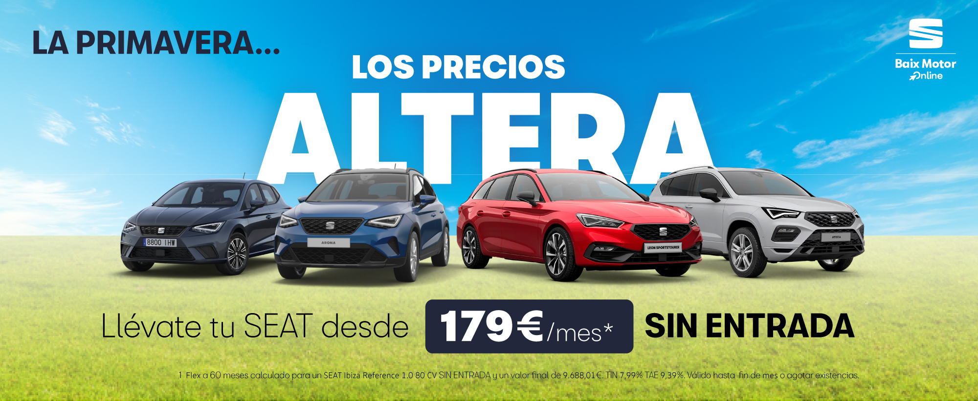 Estrena SEAT desde 179€/mes ¡Sin entrada!