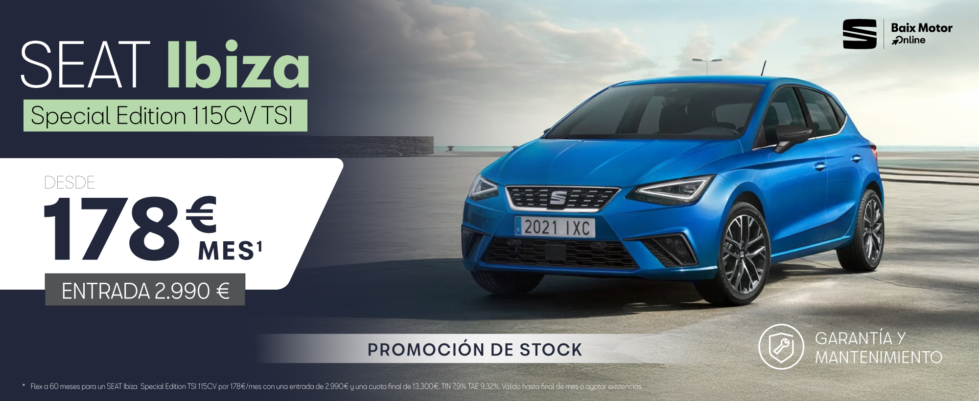 SEAT Ibiza Special Edition desde 178€/mes*