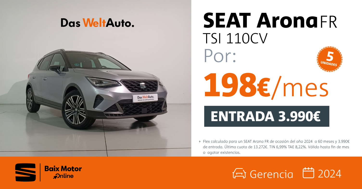 ¡Promoción SEAT Arona KM0 Sin Entrada!