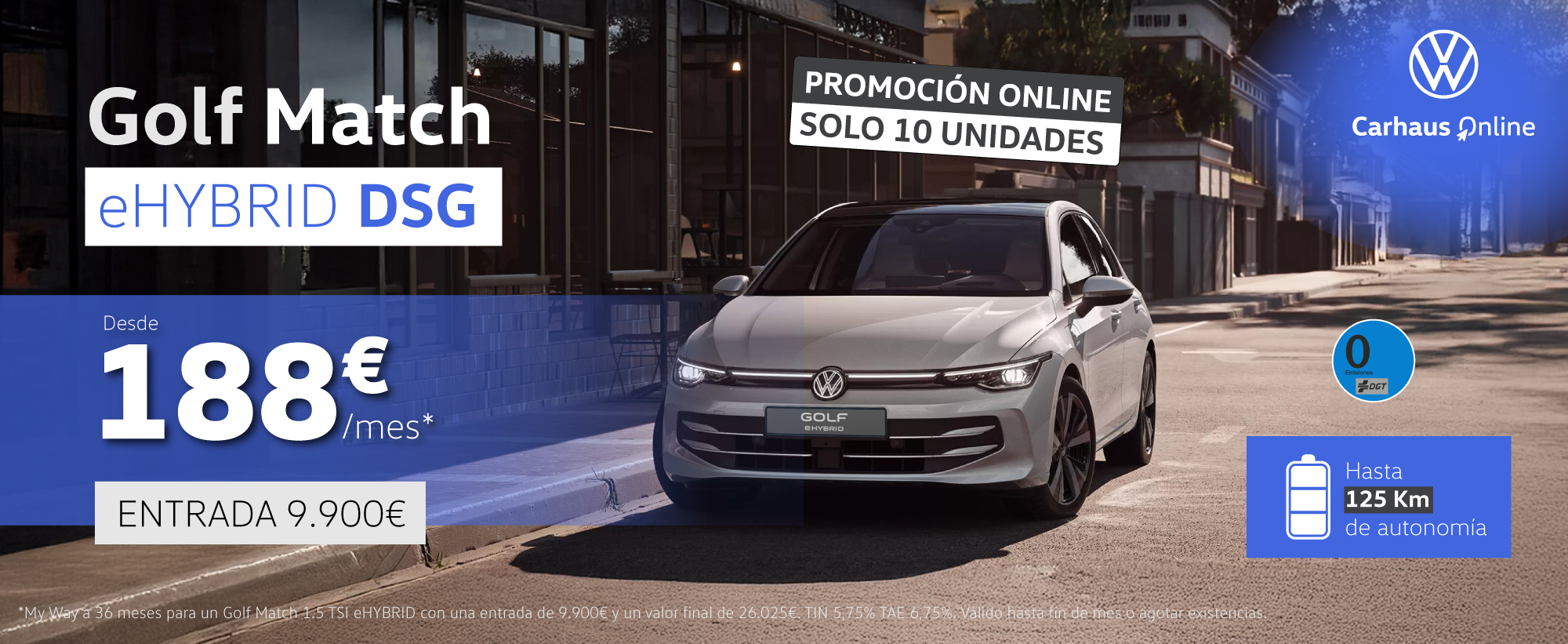 Golf Match e-hybrid Automático desde 188€/mes*